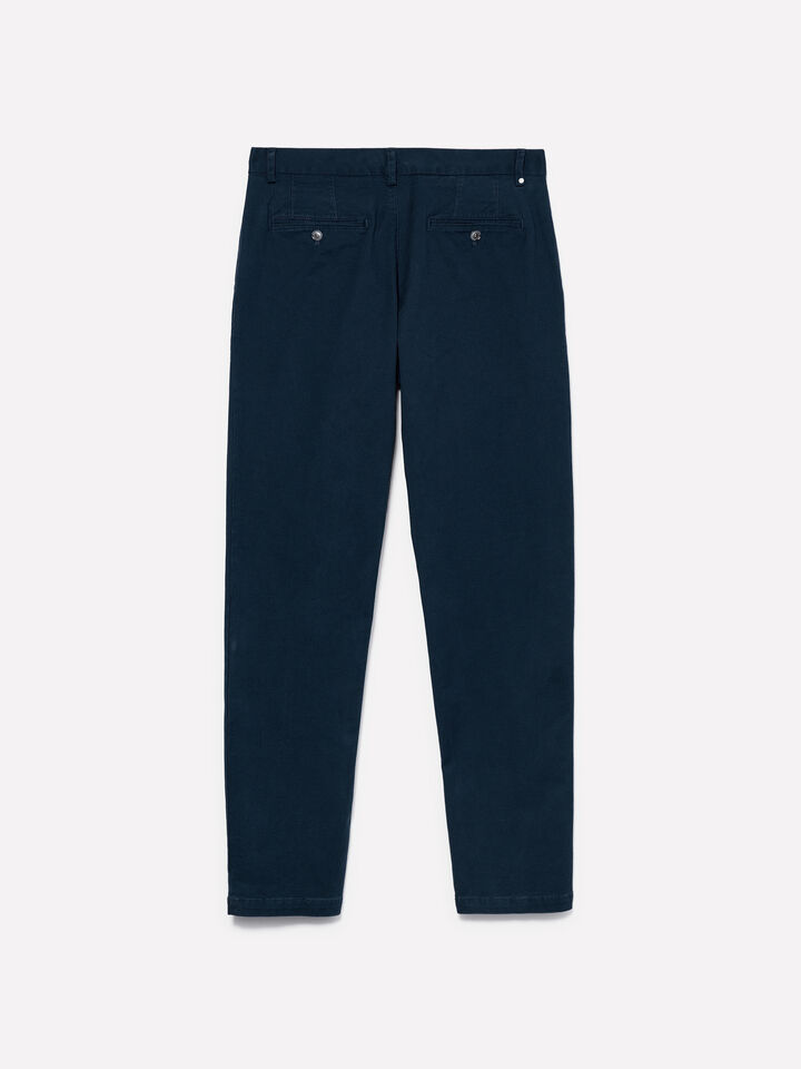 Dark blue chinos - men's chino trousers - Dark Blue | Sisley image number 2
